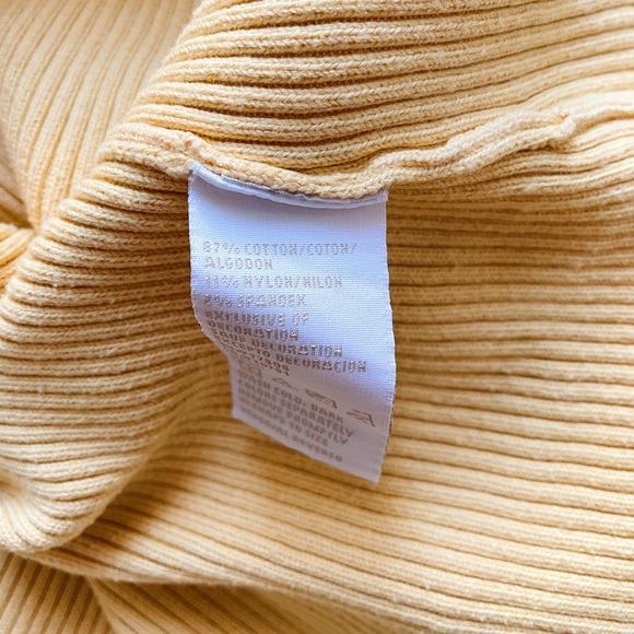 Y2K Vintage Tommy Hilfiger / Yellow Turtleneck / L - Picture 5 of 10